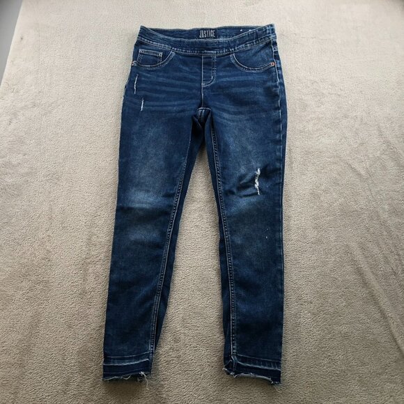 Justice Women's Jeans Size12 or 30x25 Measured Plus Mid Rise Bue Denim Skinny - Picture 13 of 14